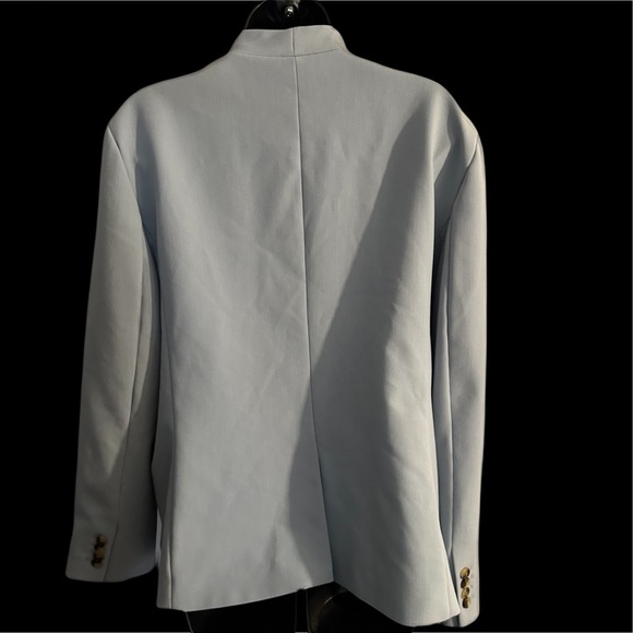 Ann Taylor 16 baby blue one button blazer with liner - Picture 6 of 8